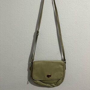 Margot Green Leather Crossbody